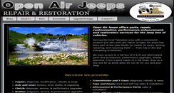 Desktop Screenshot of openairjeeps.com